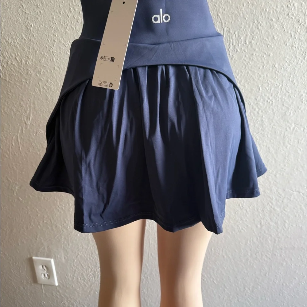 Alo yoga Stylish Navy Blue Skirt size M